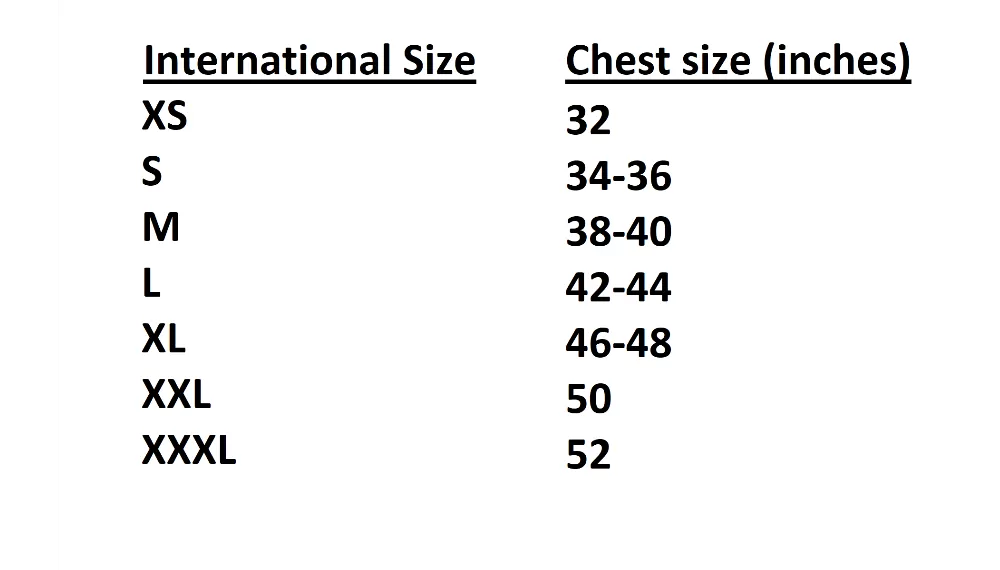 Sizing Information