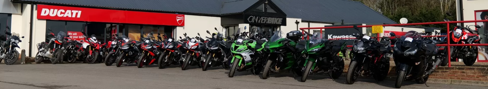 Onyerbike and Ducati showroom and our range of bikes