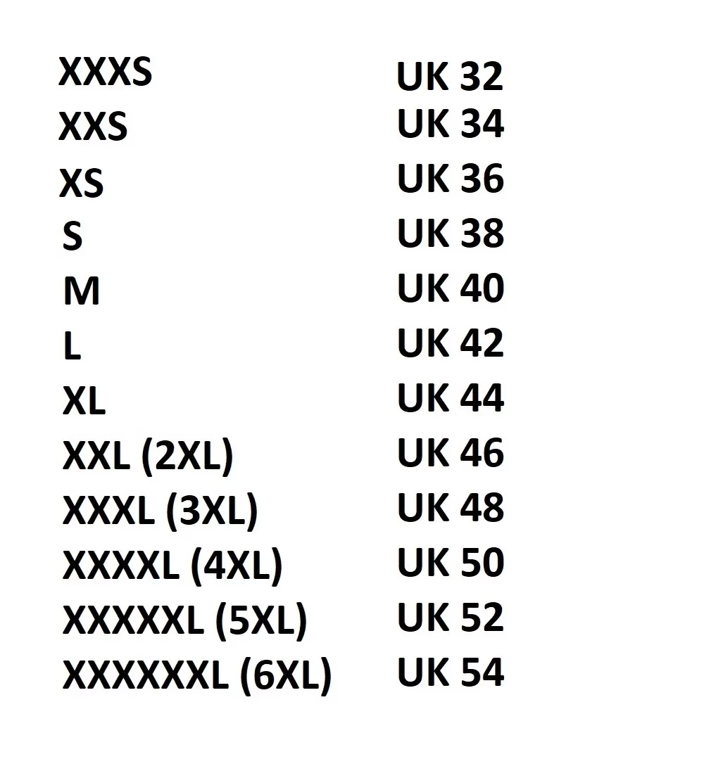 Sizing Information