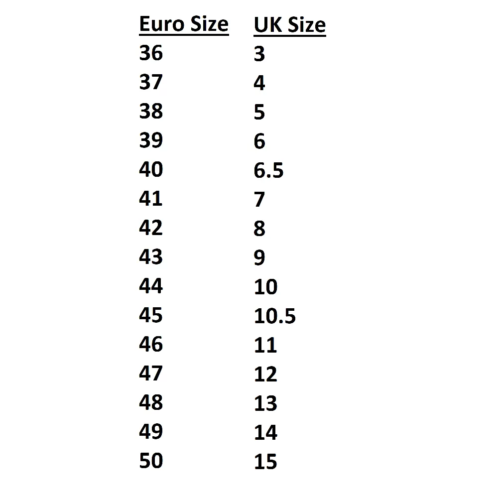 Sizing Information