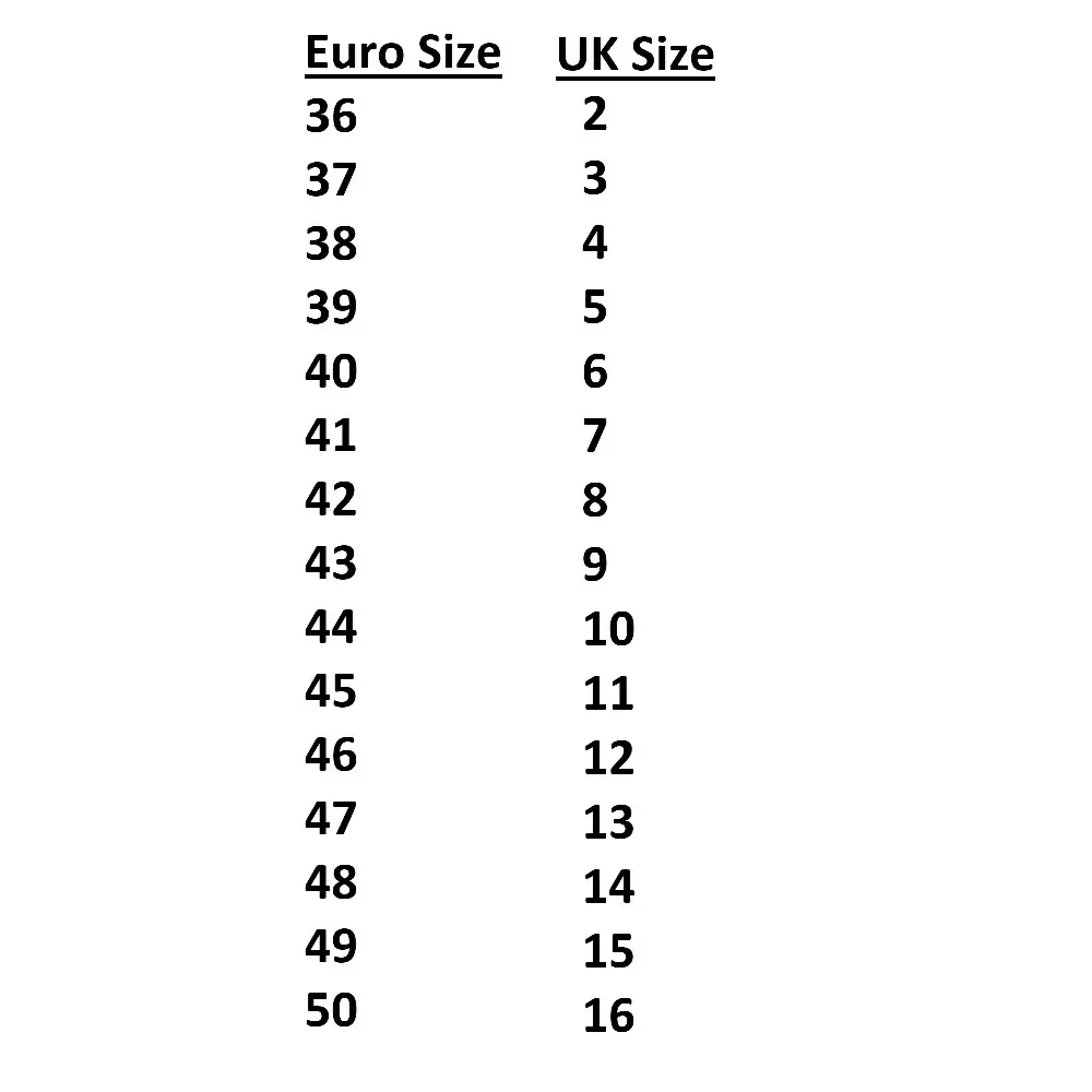 Sizing Information