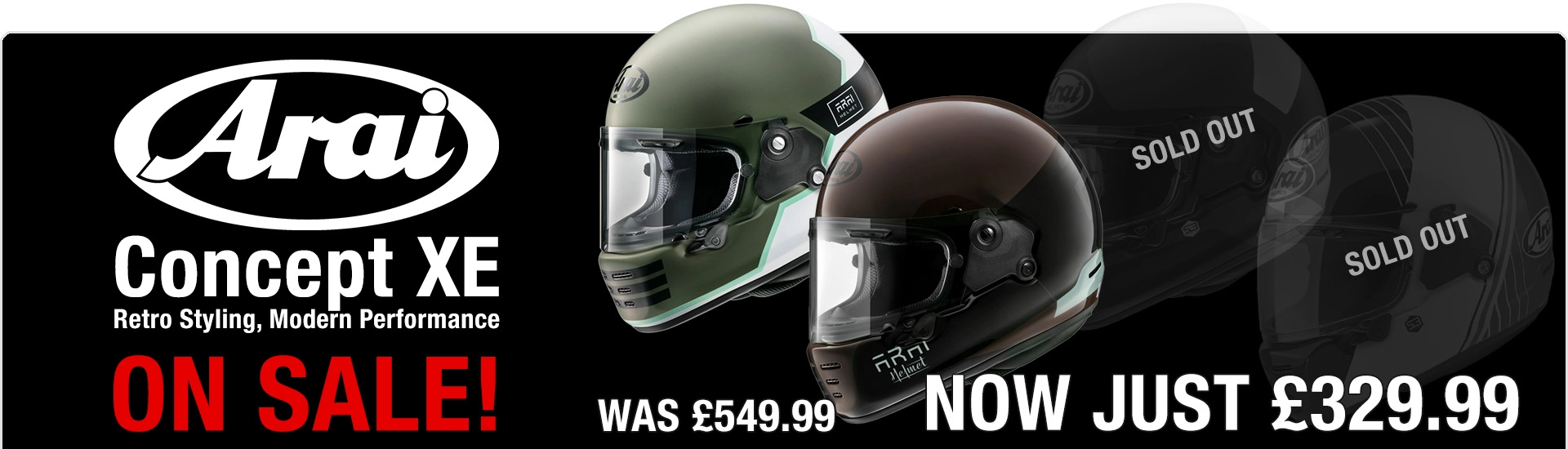 Arai Cocept XE Helmets on sale