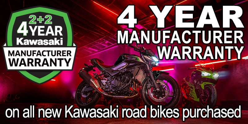 Kawasaki 4 year Warranty