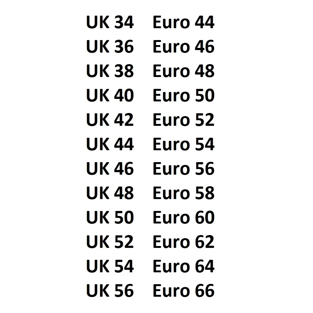 Sizing Information