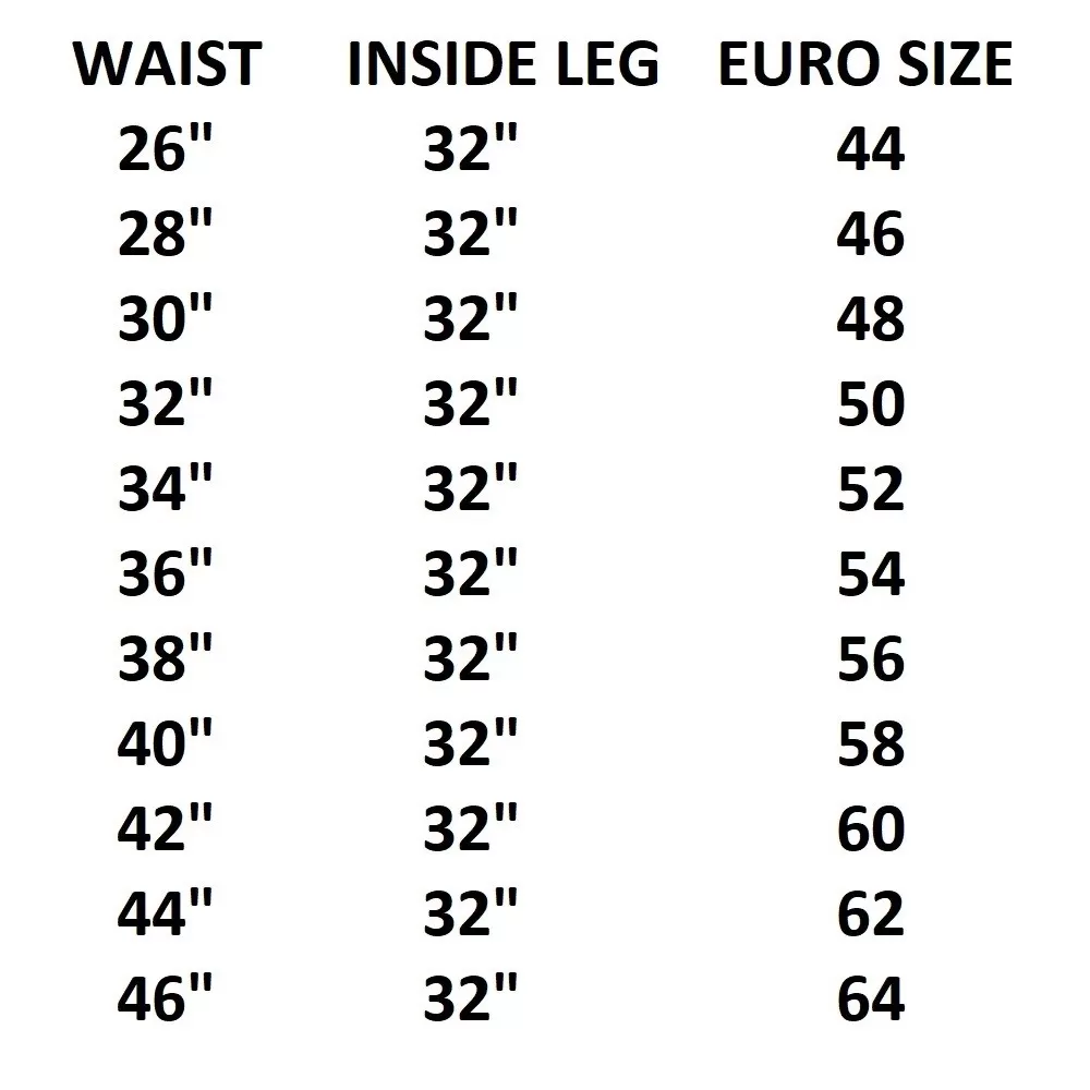 Sizing Information