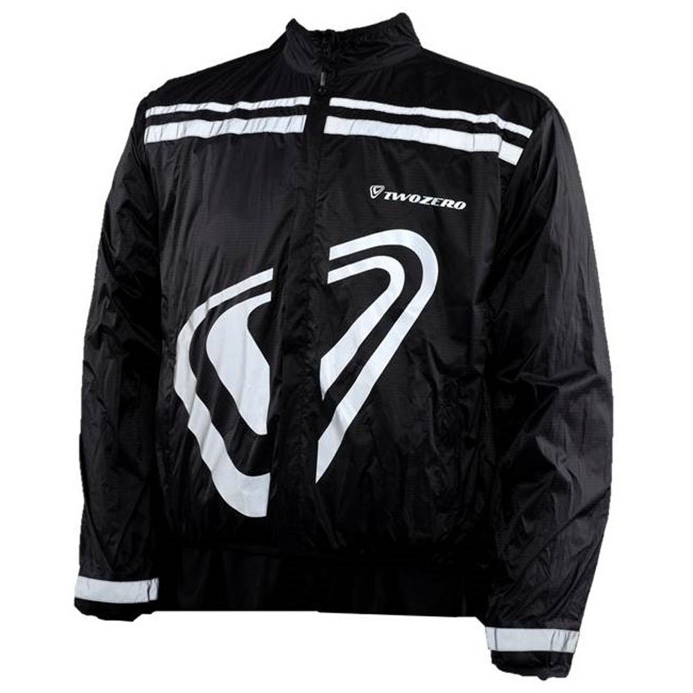 TwoZero Cyclone Jacket Black Waterproof Over Jacket